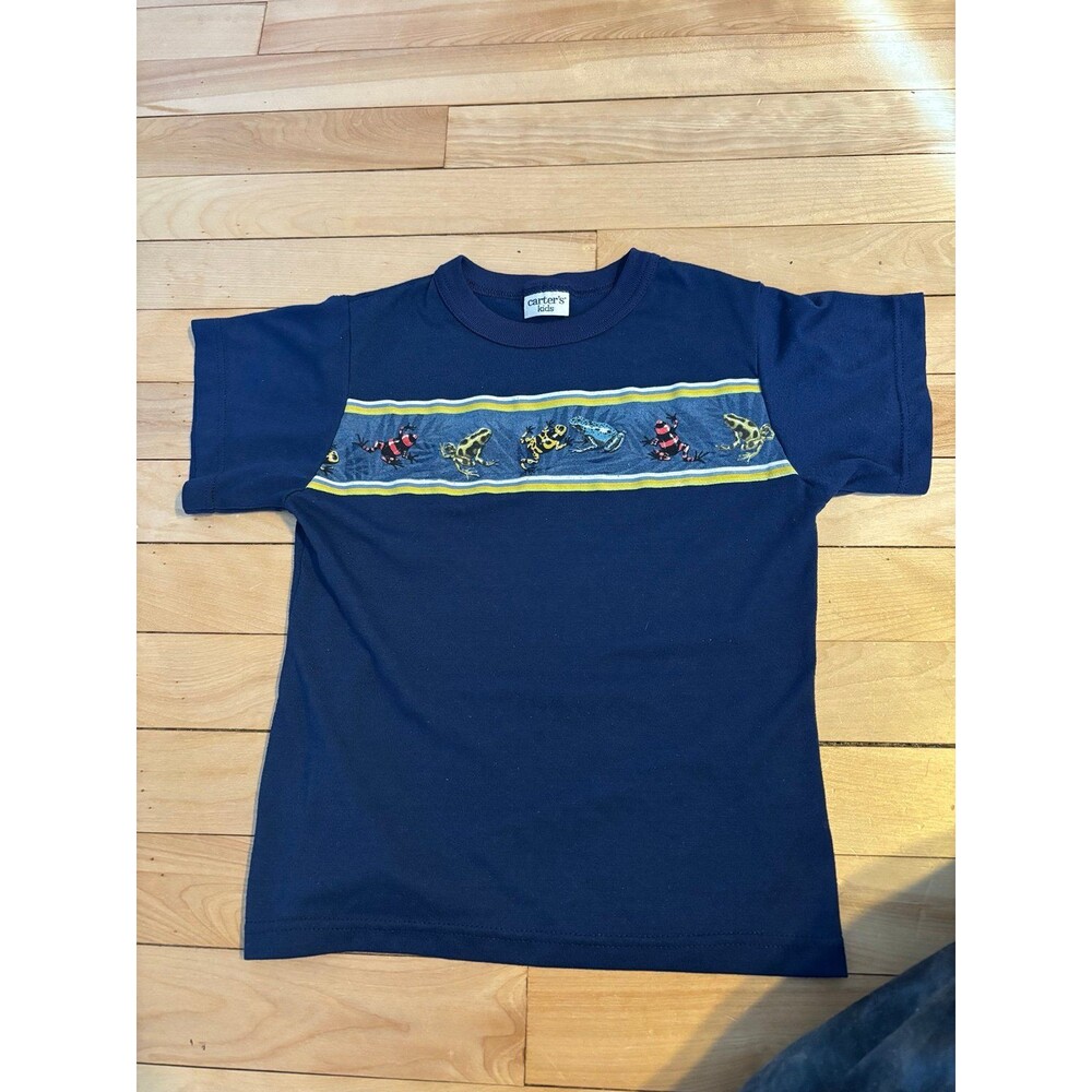 Carter’s vintage poison dart frog shirt 4 5 6 blue